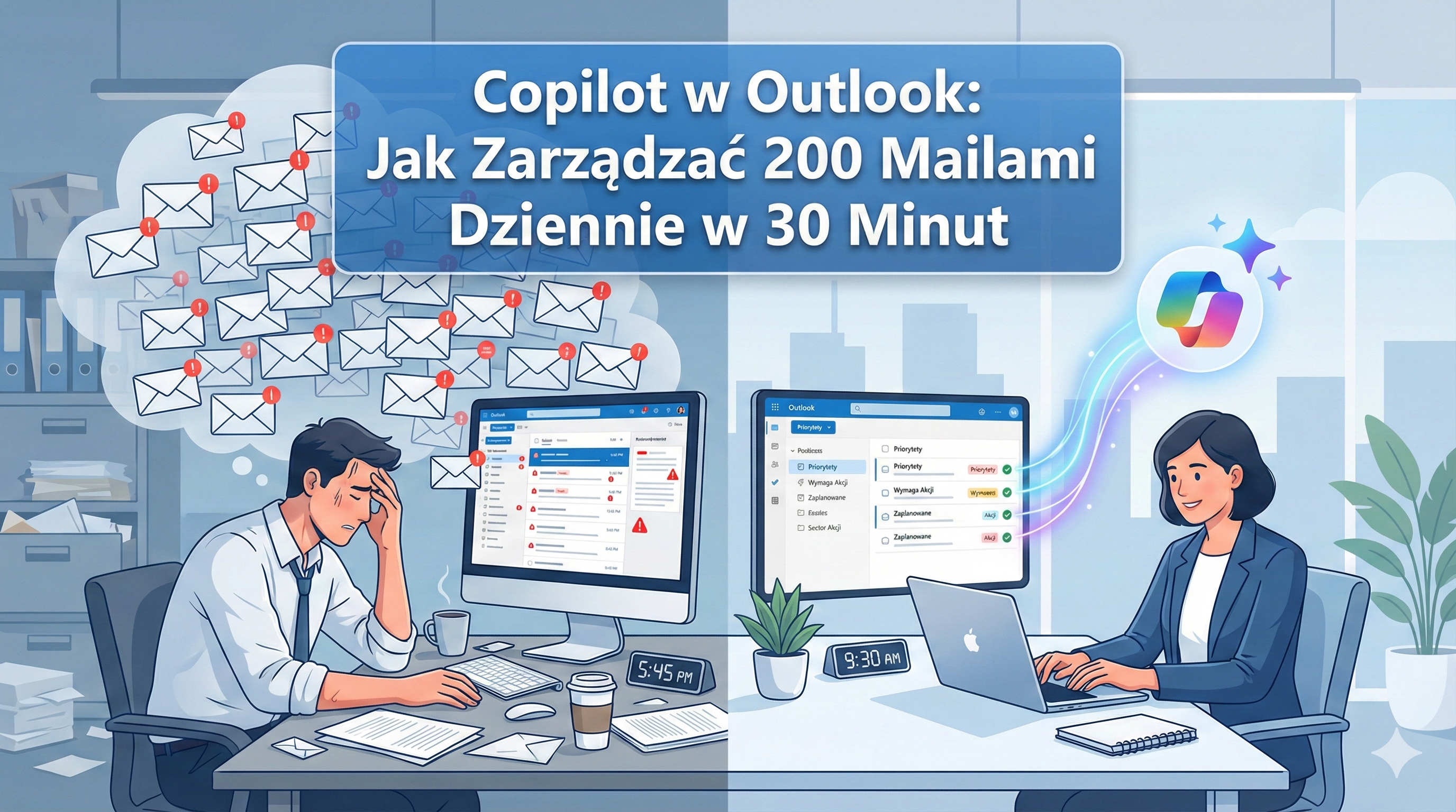 Microsoft Copilot w Outlook - zarządzanie 200 mailami dziennie w 30 minut