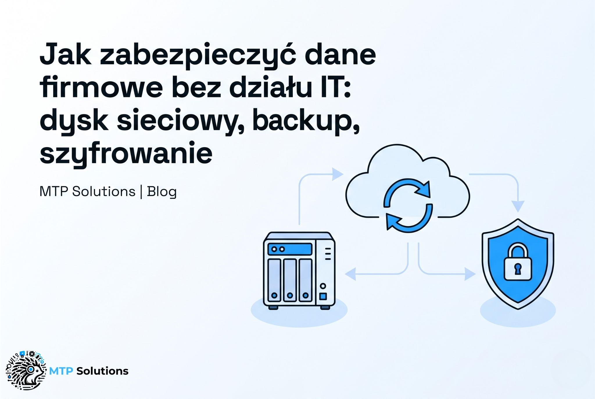Jak zabezpieczyć dane firmowe bez działu IT — dysk sieciowy, backup i szyfrowanie